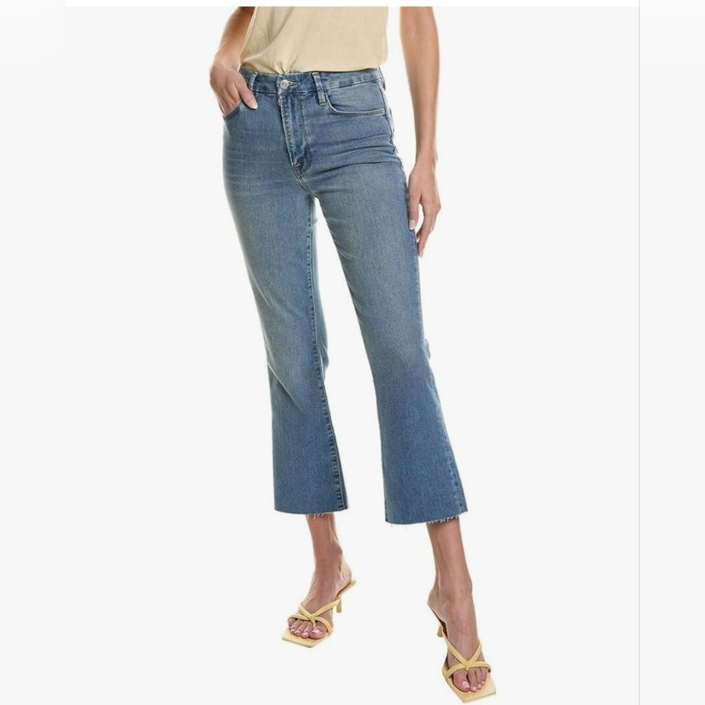 NWT Frame Le Super High Crop Mini Boot Jeans